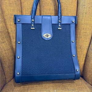 Vintage Black and Gold Tote Bag